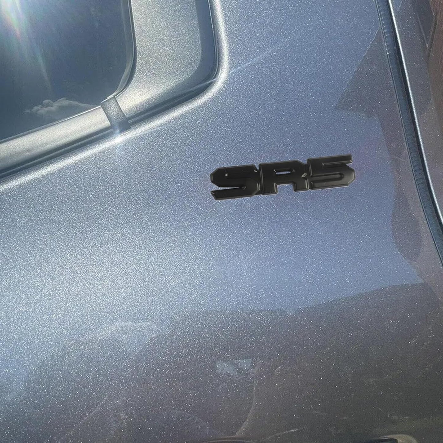 Blackout Emblem Overlays 5Pcs Compatible with Tacoma 2024 2025 2026 ABS Plastic Badge Emblems Overlay 250416 with Strong Adhesive Matte Black