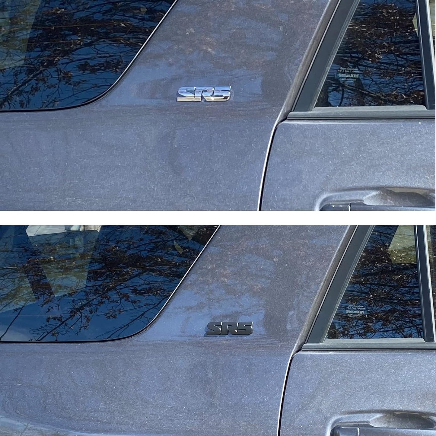 Emblem Overlays Compatible with 4Runner 2010-2024 ABS Plastic Badge Overlay 0516 with Strong Adhesive Matte Black 11Pcs