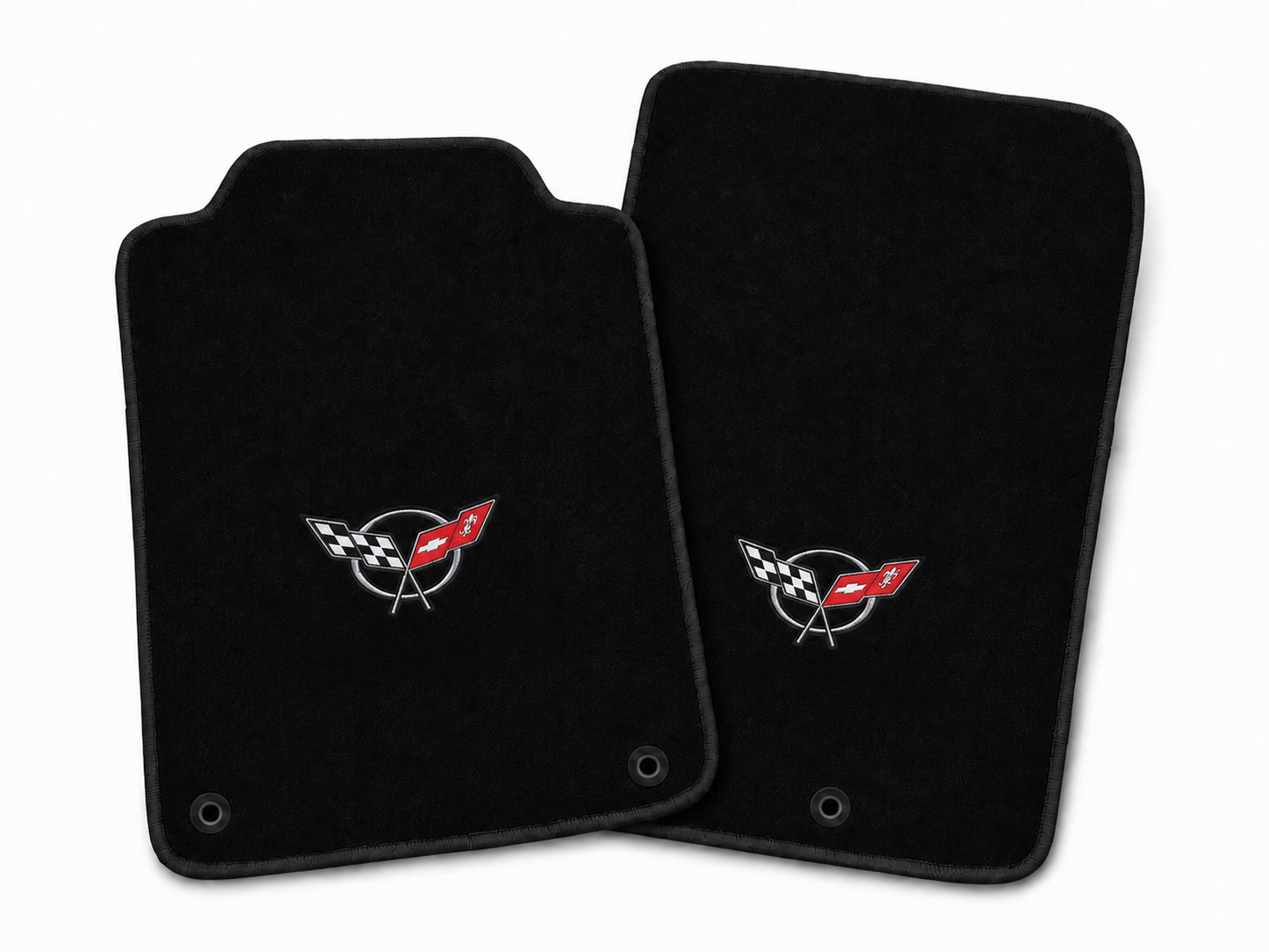 1997–2004 Chevrolet Corvette C5 Premium 18 oz Carpet Floor Mats – Licensed Logos