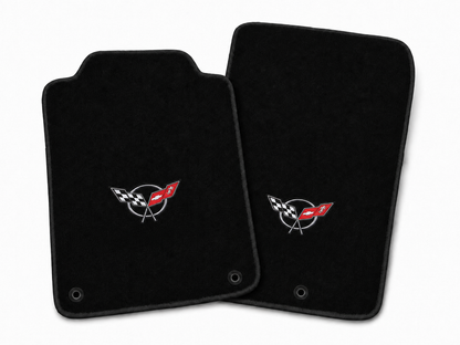 1997–2004 Chevrolet Corvette C5 Premium 18 oz Carpet Floor Mats – Licensed Logos