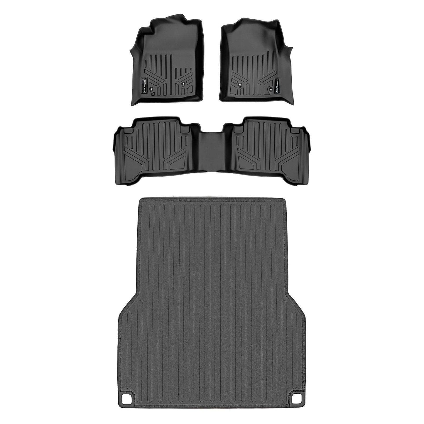 Custom Fit All-Weather Floor Liners for 2005–2011 Toyota Tacoma Double Cab (Automatic Transmission Only)