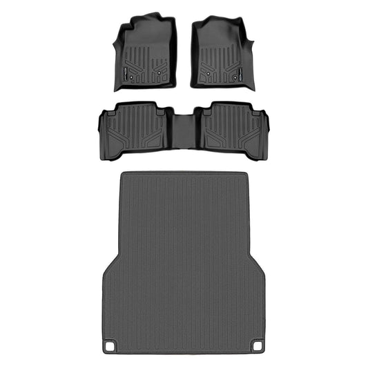 Custom Fit All-Weather Floor Liners for 2005–2011 Toyota Tacoma Double Cab (Automatic Transmission Only)