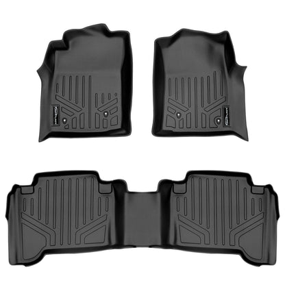 Custom Fit All-Weather Floor Liners for 2005–2011 Toyota Tacoma Double Cab (Automatic Transmission Only)