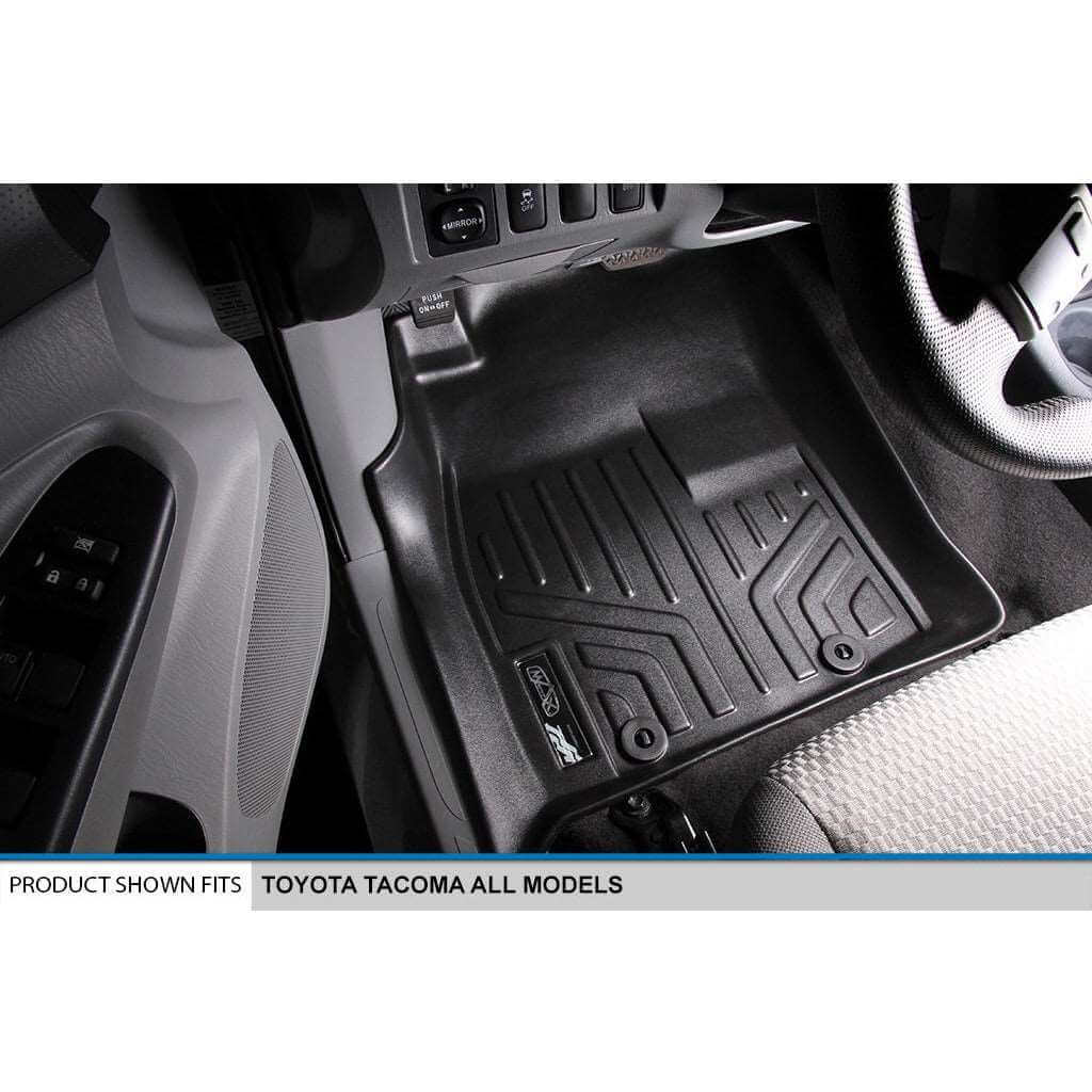 Custom Fit All-Weather Floor Liners for 2005–2011 Toyota Tacoma Double Cab (Automatic Transmission Only)