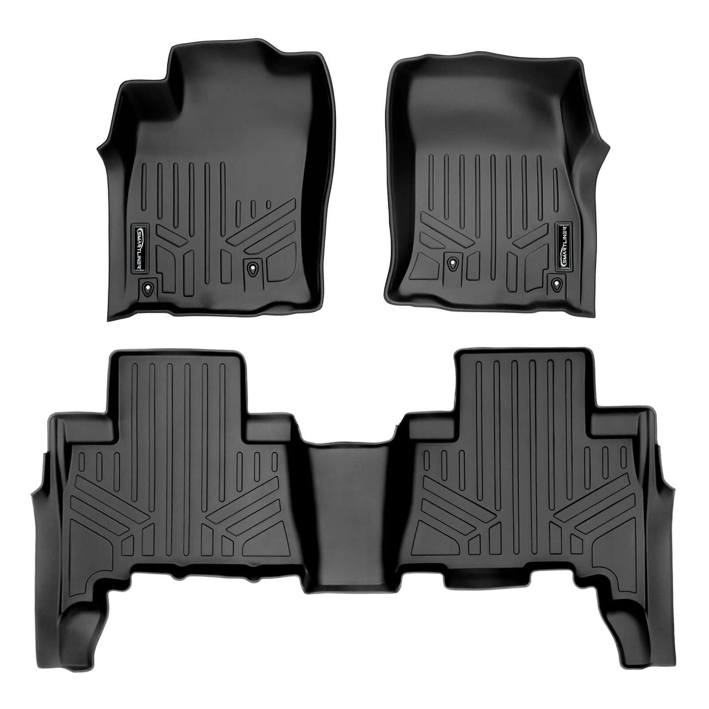 Custom Fit Floor Liners for 2010–2012 Toyota 4Runner – 7 Passenger with 3rd Row Seats