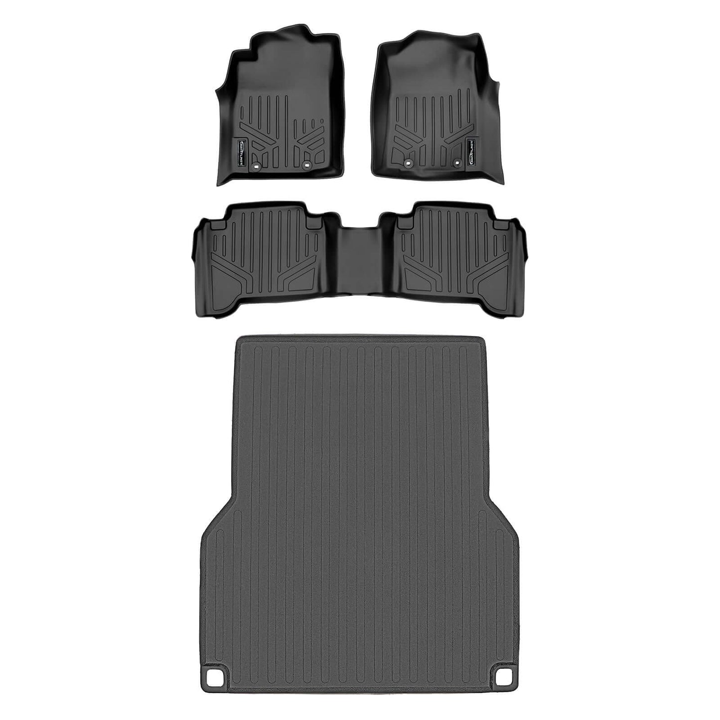 Custom Fit All-Weather Floor Liners for 2012–2015 Toyota Tacoma Double Cab