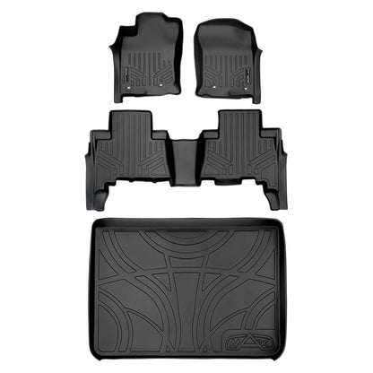 Toyota 4Runner Floor Liners 2013–2024 – Custom Fit, All-Weather, 5 Passenger w/ Sliding Rear Tray