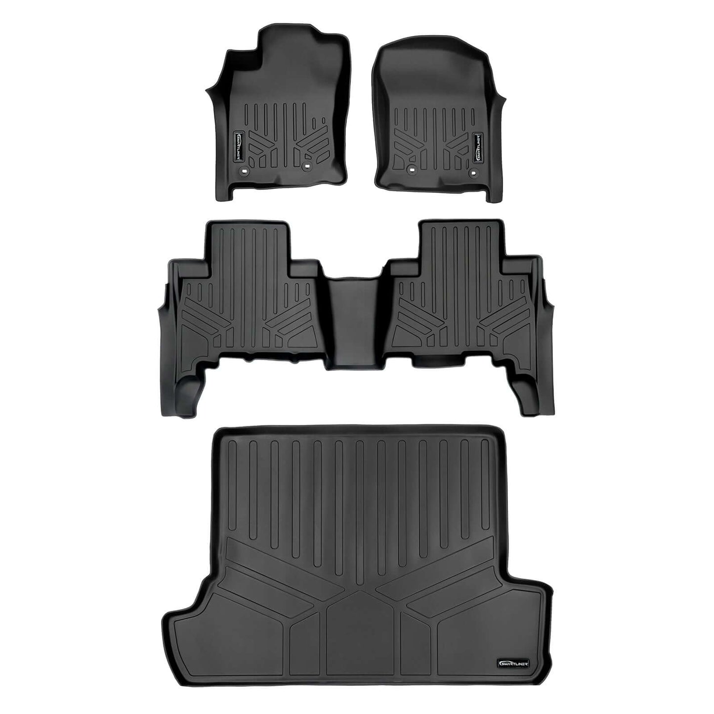 Custom Fit Floor Liners for 2013–2024 Toyota 4Runner – 7 Passenger with 3rd Row Seats