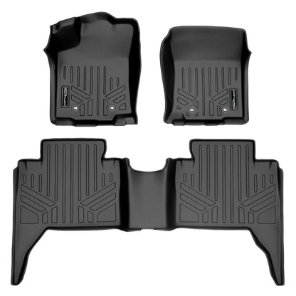 Custom Fit All-Weather Floor Liners for 2018–2023 Toyota Tacoma Double Cab (Automatic Transmission)