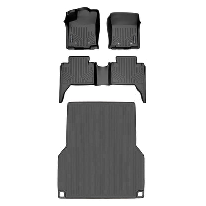 Custom Fit All-Weather Floor Liners for 2018–2023 Toyota Tacoma Double Cab (Automatic Transmission)