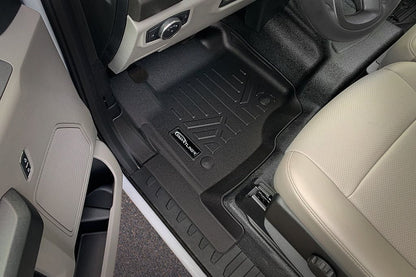 Custom Fit All-Weather Floor Liners for 2017–2025 Ford F-250 / F-350 SuperCrew Cab with Vinyl Flooring, 1st Row Bench Seat, No Over-The-Hump Coverage & Rear Underseat Storage