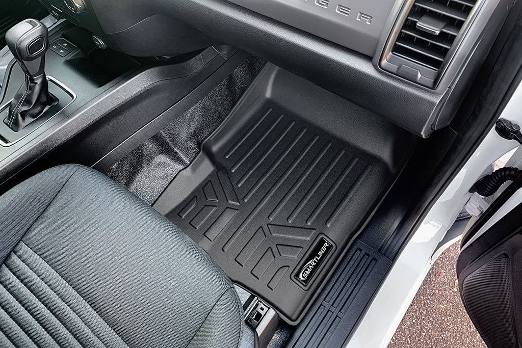 Custom Fit All-Weather Floor Liners for 2019–2023 Ford Ranger SuperCab (Vinyl Flooring)