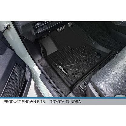 Custom Fit All-Weather Floor Liners for 2022–2025 Toyota Tundra / Tundra Hybrid CrewMax Cab with Underseat Storage