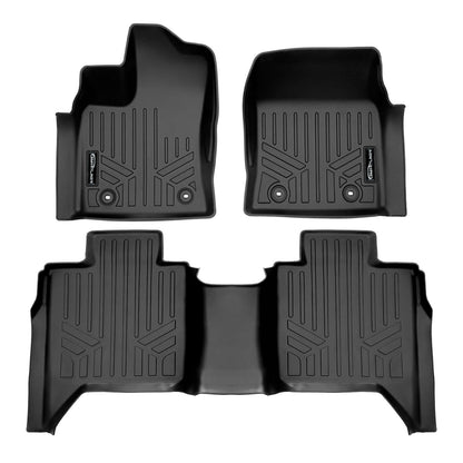 Custom Fit All-Weather Floor Liners for 2022–2025 Toyota Tundra / Tundra Hybrid CrewMax Cab with Underseat Storage