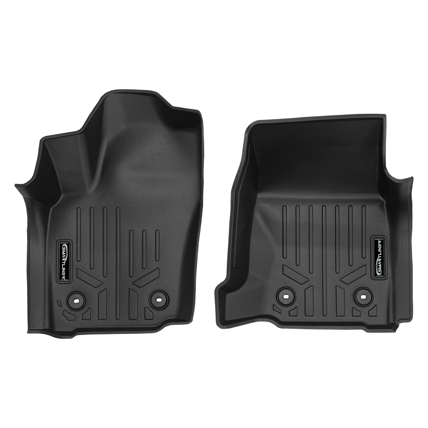 SMARTLINER All Weather Custom Fit Floor Liner Compatible With 2024-2025 Toyota Tacoma Double Cab (Only Fits with 2nd Row Under Seat Storage)
