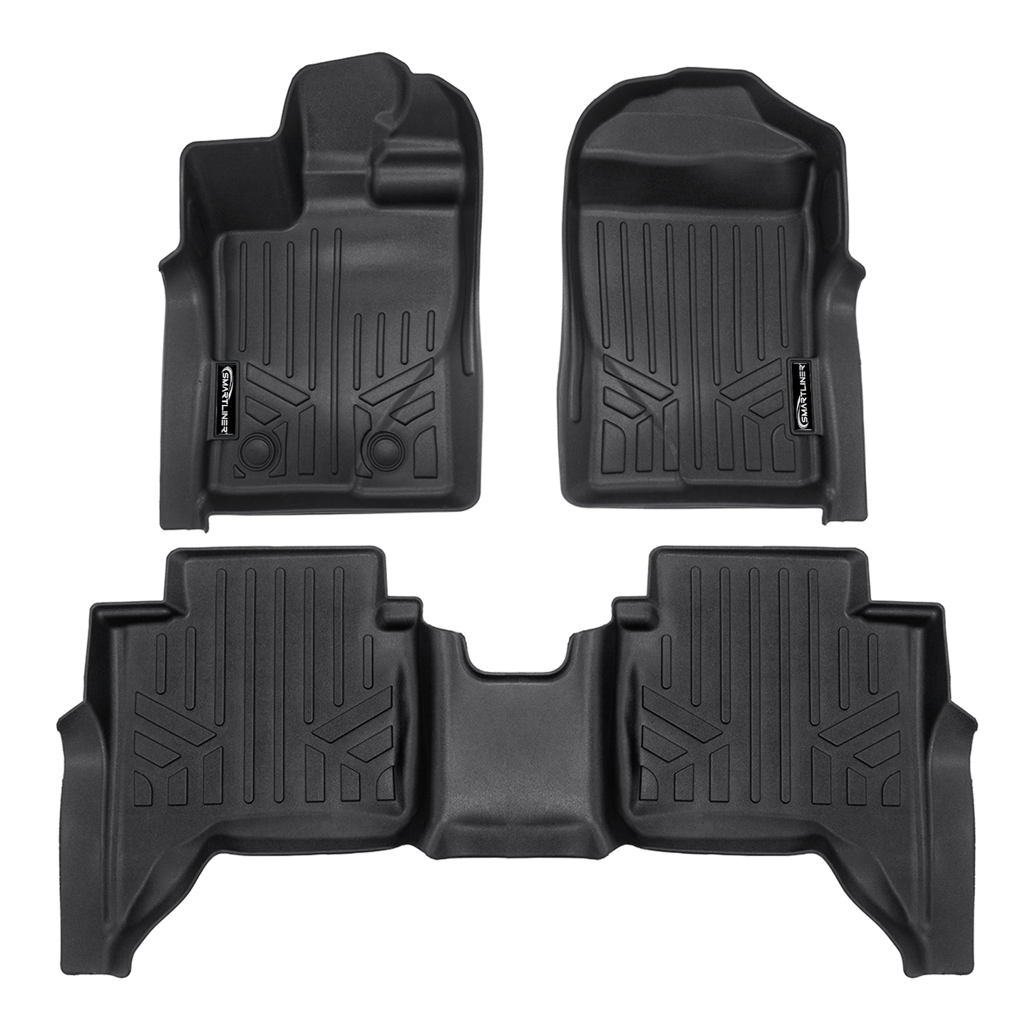 Custom Fit All-Weather Floor Liners for 2024–2025 Ford Ranger SuperCrew Cab