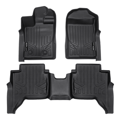 Custom Fit All-Weather Floor Liners for 2024–2025 Ford Ranger SuperCrew Cab