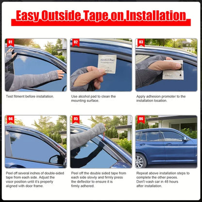 Window Visor for Chevy Silverado GMC Sierra Extended Cab 1999-2006 Acrylic
