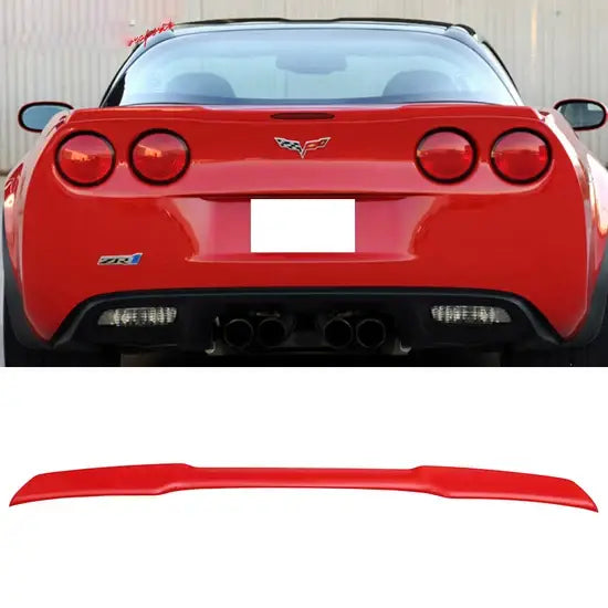 Rear Trunk Spoiler Ducktail Wing Lip for Chevy Corvette C6 2005-2013 ABS