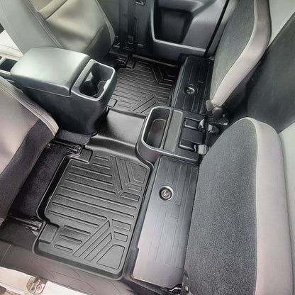 Custom Fit All-Weather Floor Liners for 2018–2023 Toyota Tacoma Access Cab (Automatic Transmission)