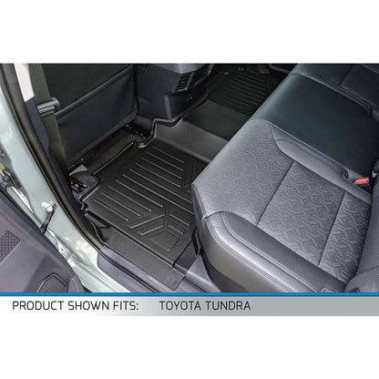Custom Fit All-Weather Floor Liners for 2022–2025 Toyota Tundra / Tundra Hybrid CrewMax Cab with Underseat Storage