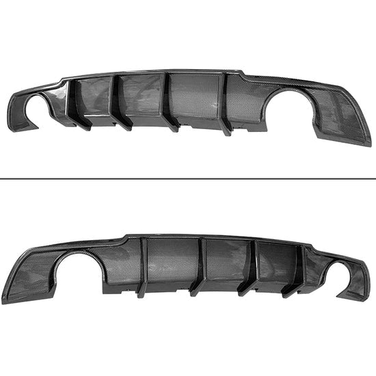 Rear Diffuser Lip for Chrysler 300 2015-2023 4 Shark Fin Style PP