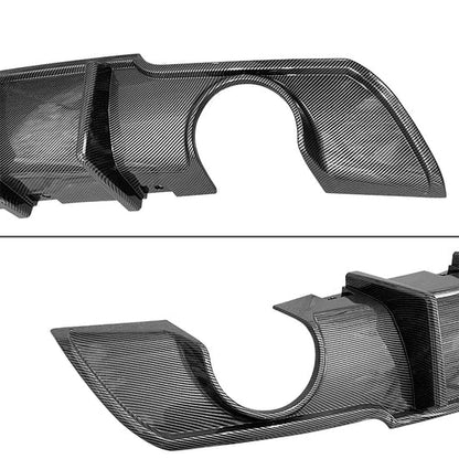 Rear Diffuser Lip for Chrysler 300 2015-2023 4 Shark Fin Style PP