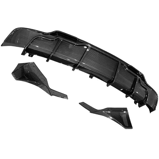 Rear Diffuser with Aprons for Tesla Model 3 2017-2025 IKON Style 3PC