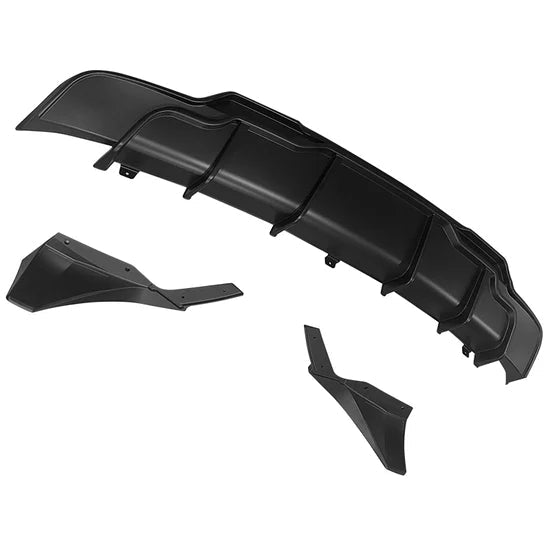 Rear Diffuser with Aprons for Tesla Model 3 2017-2025 IKON Style 3PC