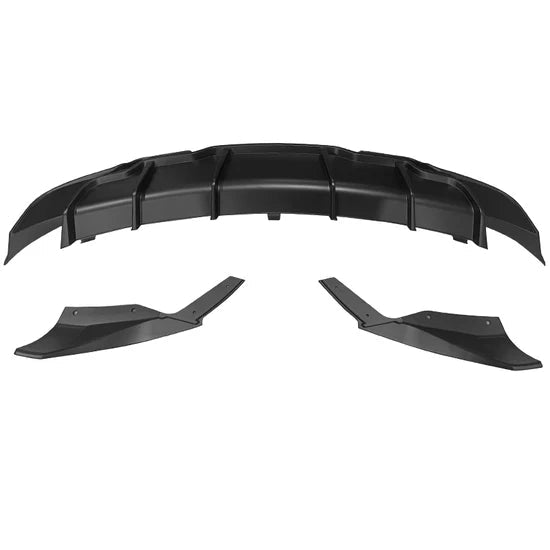 Rear Diffuser with Aprons for Tesla Model 3 2017-2025 IKON Style 3PC