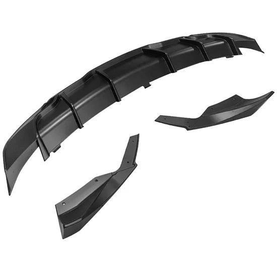 Rear Diffuser with Aprons for Tesla Model 3 2017-2025 IKON Style 3PC