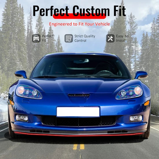 2005-2013 Chevy Corvette C6 OEM Style Front Bumper Lip Spoiler PU