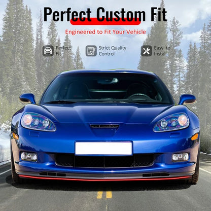 2005-2013 Chevy Corvette C6 OEM Style Front Bumper Lip Spoiler PU