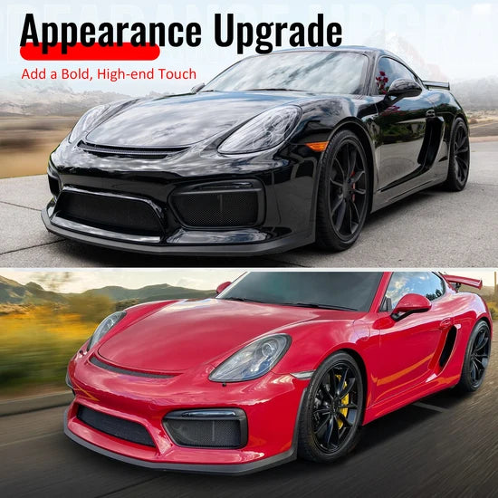 2016 Porsche 981 Cayman GT4 OE Style Front Bumper Lip Unpainted PU