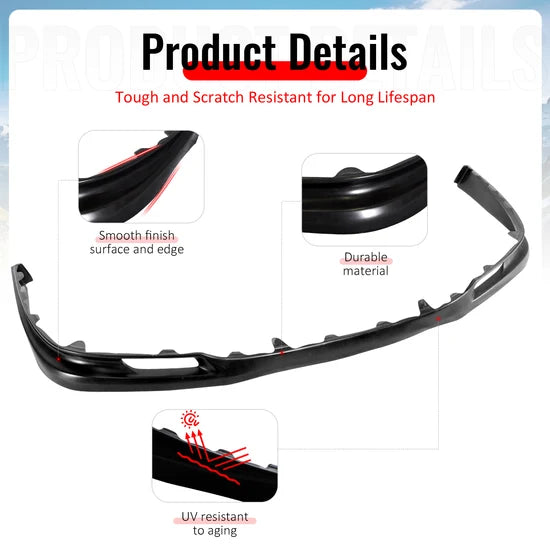 2005-2008 Porsche 997 911 2Dr GT3 Style Front Bumper Lip Spoiler PU