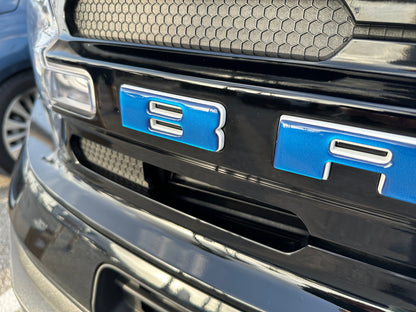 Front Grille Letters Overlays Fits 2021-2026 Ford Bronco Sport