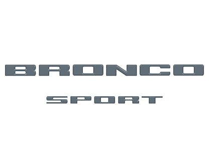 Rear Liftgate Letter Overlays Fits 2021-2026 Ford Bronco Sport