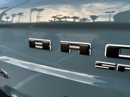 Rear Liftgate Letter Overlays Fits 2021-2026 Ford Bronco Sport