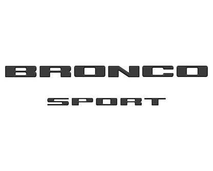 Rear Liftgate Letter Overlays Fits 2021-2026 Ford Bronco Sport