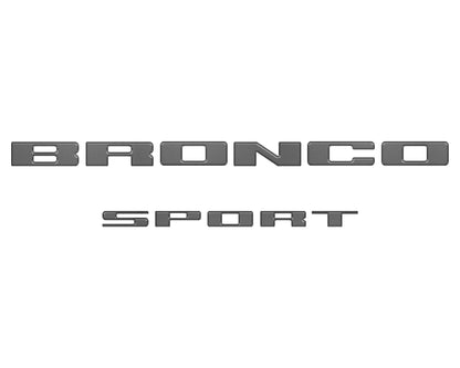 Rear Liftgate Letter Overlays Fits 2021-2026 Ford Bronco Sport