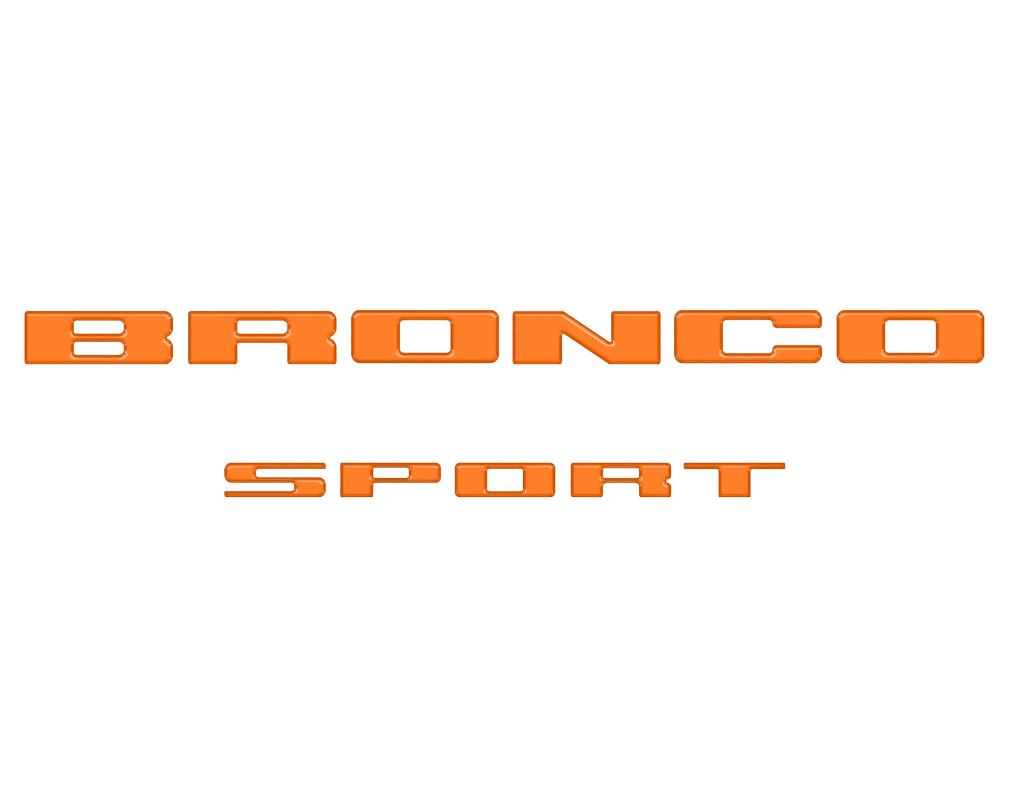 Rear Liftgate Letter Overlays Fits 2021-2026 Ford Bronco Sport