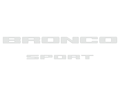 Rear Liftgate Letter Overlays Fits 2021-2026 Ford Bronco Sport