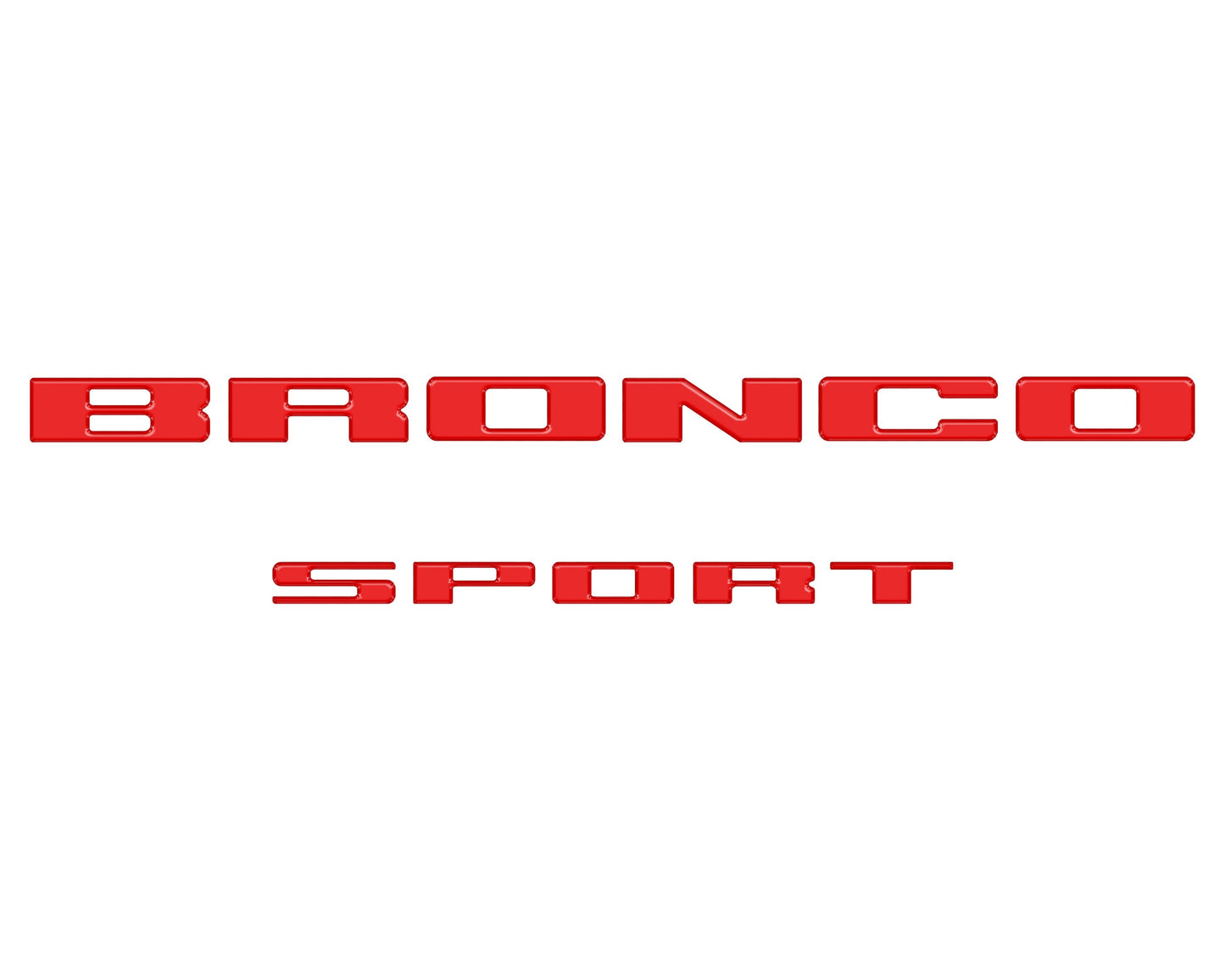 Rear Liftgate Letter Overlays Fits 2021-2026 Ford Bronco Sport