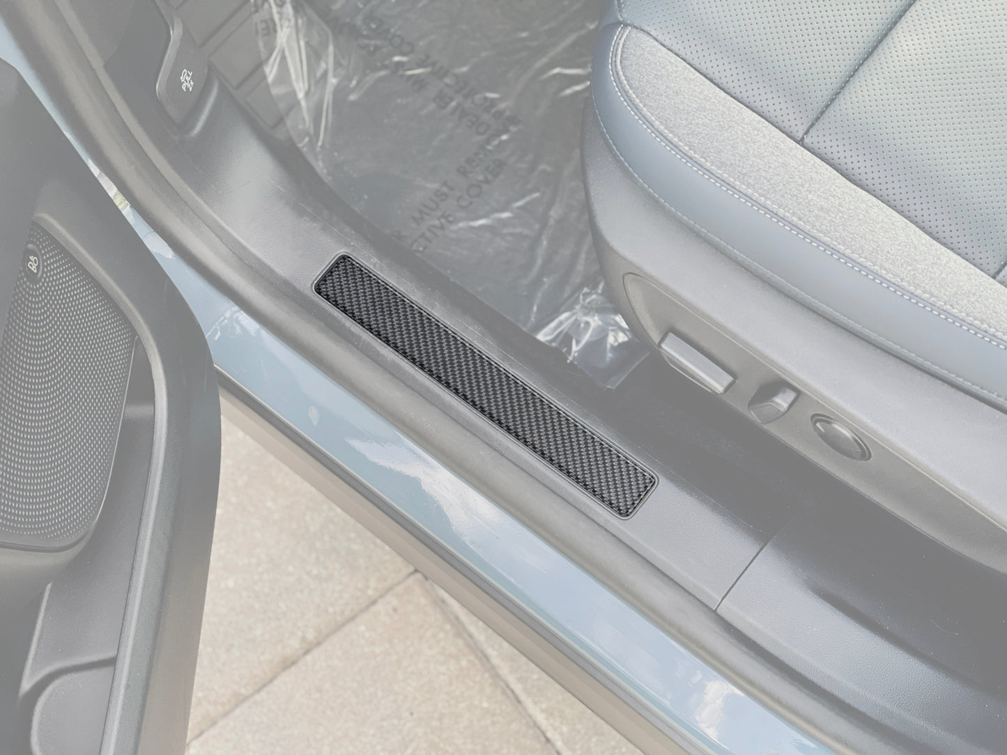 Front Door Sill Accent Overlays Fits 2021-2024 Ford Bronco Sport