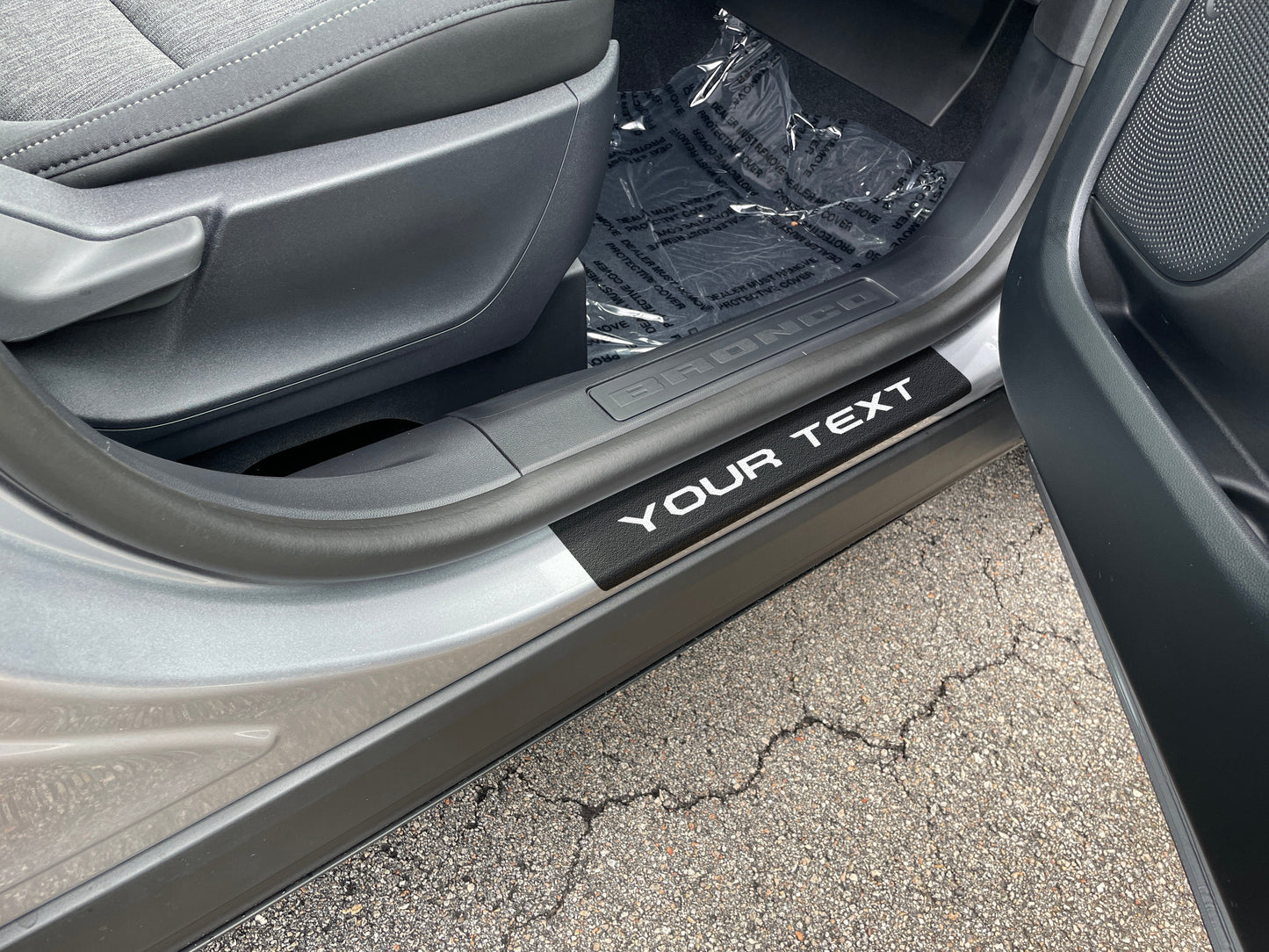 Door Sill Protection Overlays (4 Door) Fits 2021-2026 Ford Bronco Sport