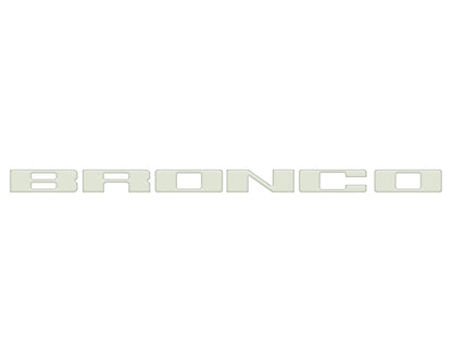 Front Grille Letter Overlays Fits 2021-2026 Ford Bronco