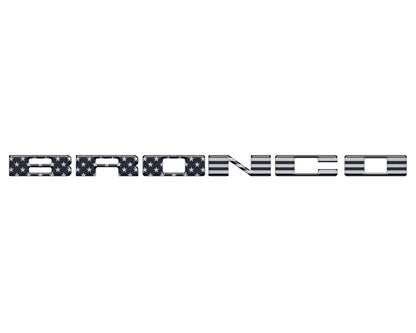 Front Grille Letter Overlays Fits 2021-2026 Ford Bronco