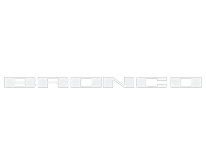 Front Grille Letter Overlays Fits 2021-2026 Ford Bronco