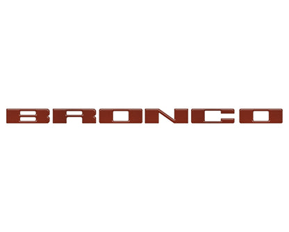 Front Grille Letter Overlays Fits 2021-2026 Ford Bronco