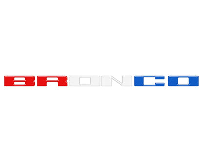 Front Grille Letter Overlays Fits 2021-2026 Ford Bronco